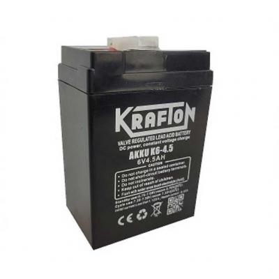 Krafton K6-4,5 zsels sznetmentes akkumultor, 6V 4.5Ah