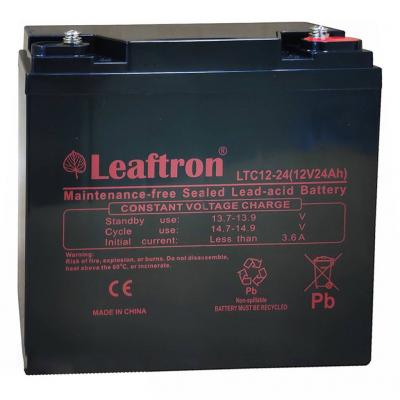 Leaftron VLRA GEL LTC1224 ciklikus, zsels akkumultor, elektromos kerkprhoz, 12V 24Ah